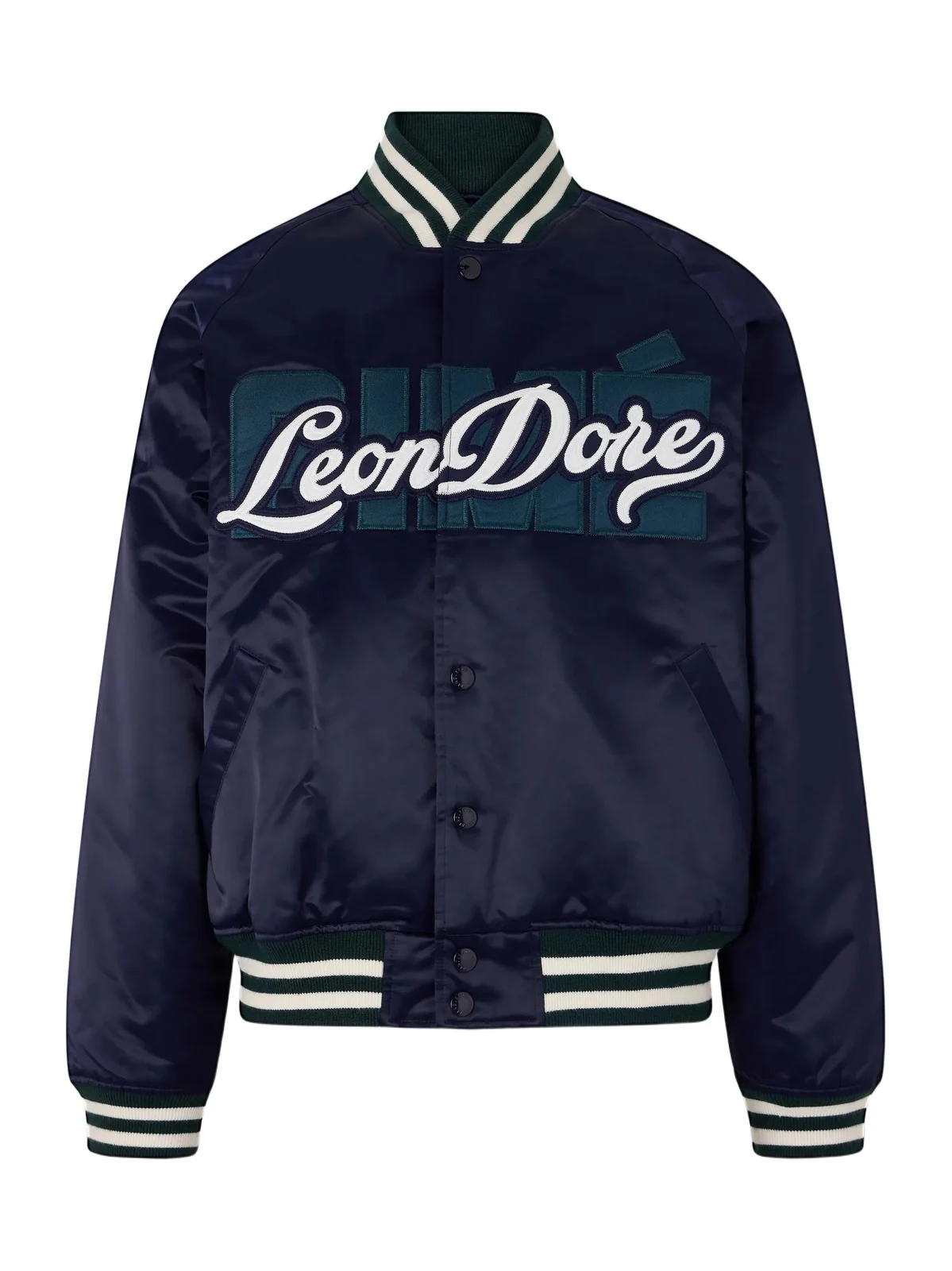 Logo-Embroidered Satin Varsity Jacket - Men Logo-Embroidered Satin Varsity Jacket - Men