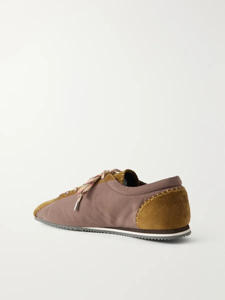 Wales Bonner Paris Trainer Shell Suede-Trimmed Sneakers - Men | Thumbnail 4 Wales Bonner Paris Trainer Shell Suede-Trimmed Sneakers - Men | Thumbnail 4