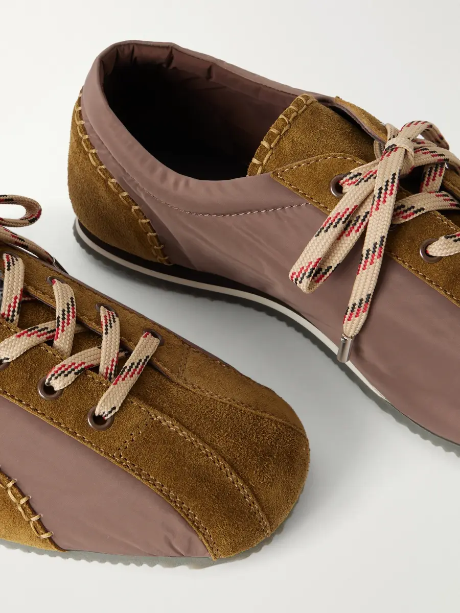 Wales Bonner Paris Trainer Shell Suede-Trimmed Sneakers - Men | Thumbnail 5 Wales Bonner Paris Trainer Shell Suede-Trimmed Sneakers - Men | Thumbnail 5