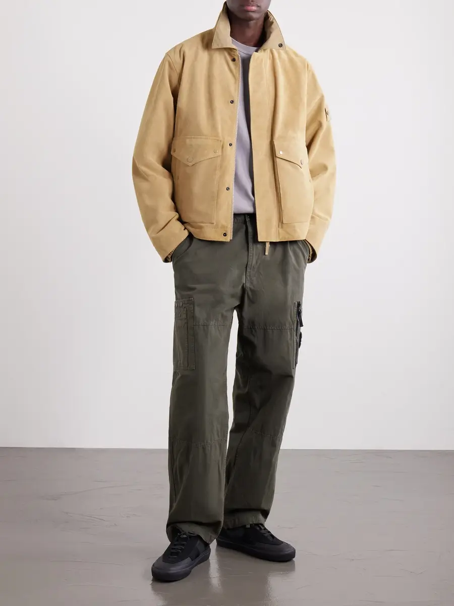 Stone Island Wide-Leg Organic Cotton-Ripstop Cargo Trousers - Men | Thumbnail 2 Stone Island Wide-Leg Organic Cotton-Ripstop Cargo Trousers - Men | Thumbnail 2