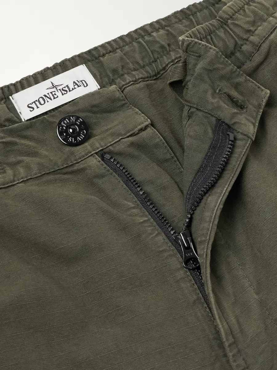 Stone Island Wide-Leg Organic Cotton-Ripstop Cargo Trousers - Men | Thumbnail 5 Stone Island Wide-Leg Organic Cotton-Ripstop Cargo Trousers - Men | Thumbnail 5
