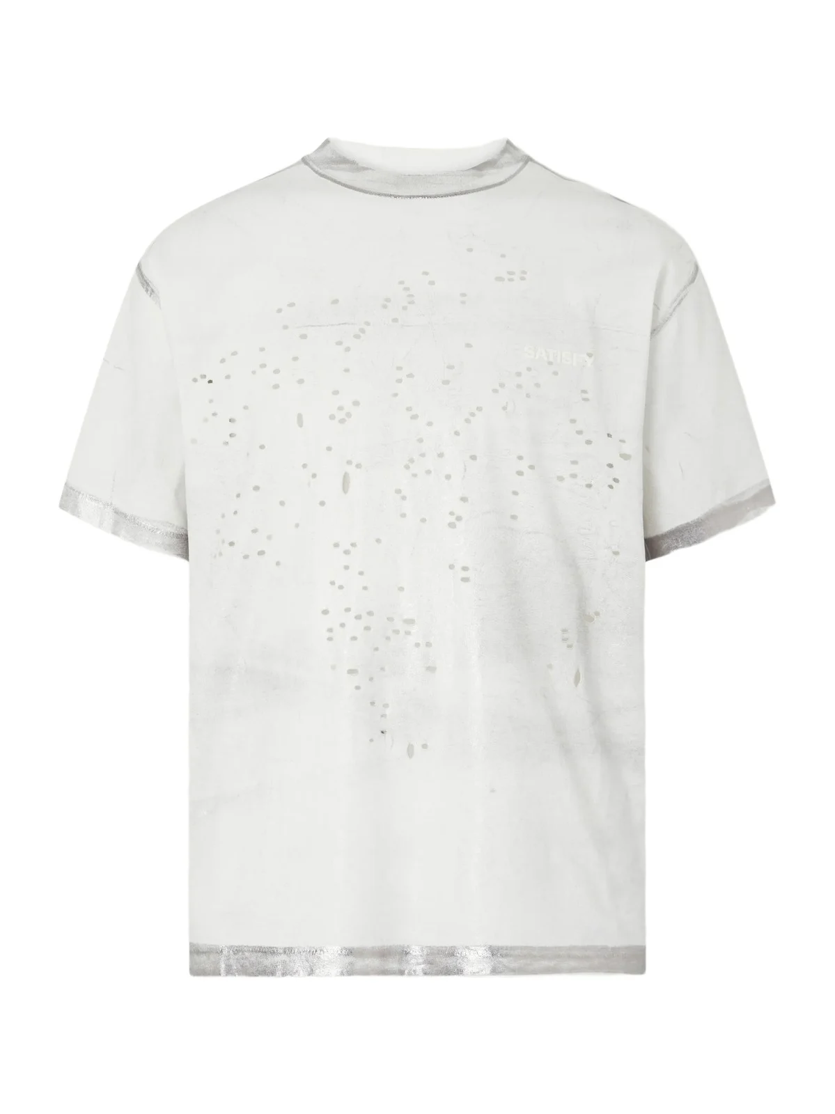 Satisfy Logo-Print Distressed MothTech™ Cotton-Jersey T-Shirt - Men