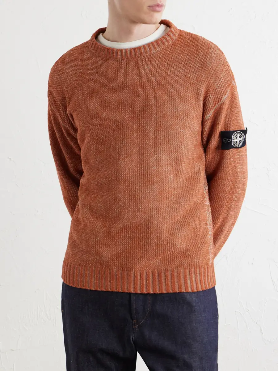 Stone Island Cotton-Chenille Mock-Neck Sweater - Men | Thumbnail 3 Stone Island Cotton-Chenille Mock-Neck Sweater - Men | Thumbnail 3