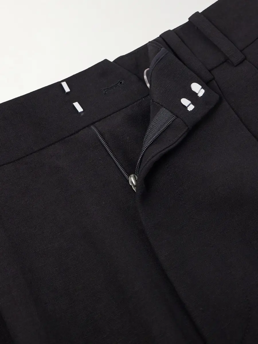 Studio Nicholson Straight-Leg Pleated Linen and Wool-Blend Suit Trousers - Men | Thumbnail 6