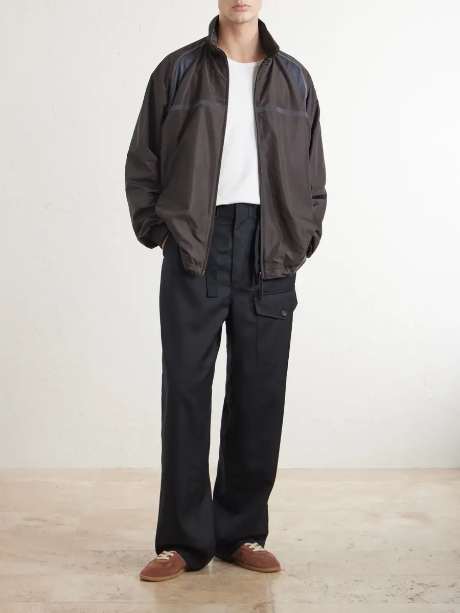 Maison Margiela Mesh-Trimmed Shell Jacket - Men | Thumbnail 2 Maison Margiela Mesh-Trimmed Shell Jacket - Men | Thumbnail 2