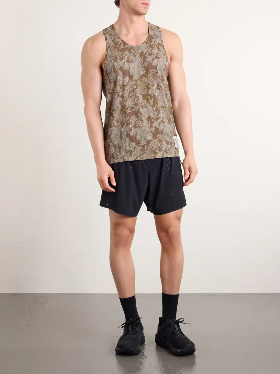 Satisfy Embellished Logo-Appliquéd Space-O™ Mesh Tank Top - Men | Thumbnail 2 Satisfy Embellished Logo-Appliquéd Space-O™ Mesh Tank Top - Men | Thumbnail 2