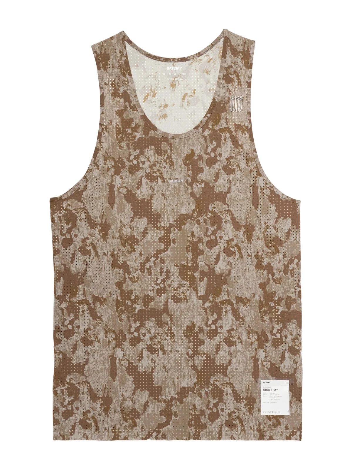 Satisfy Embellished Logo-Appliquéd Space-O™ Mesh Tank Top - Men