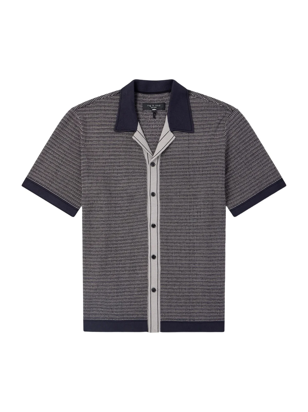 Camp-Collar Cotton-Blend Shirt - Men Camp-Collar Cotton-Blend Shirt - Men