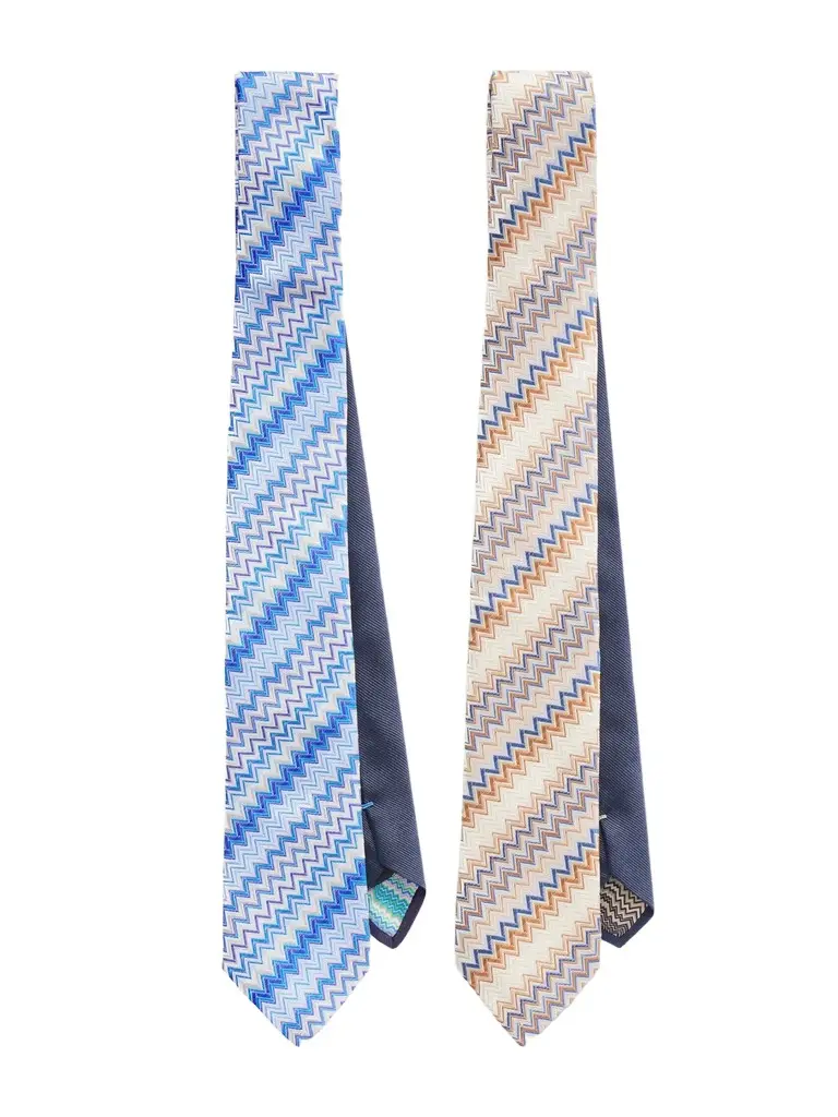 Missoni Two-Pack 7cm Silk-Jacquard Tie - Men