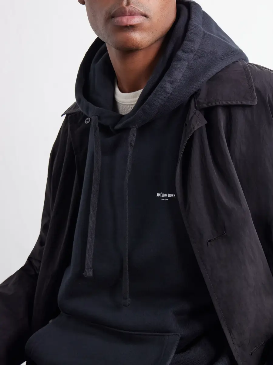 Aimé Leon Dore Logo-Print Cotton-Jersey Hoodie - Men | Thumbnail 6 Aimé Leon Dore Logo-Print Cotton-Jersey Hoodie - Men | Thumbnail 6