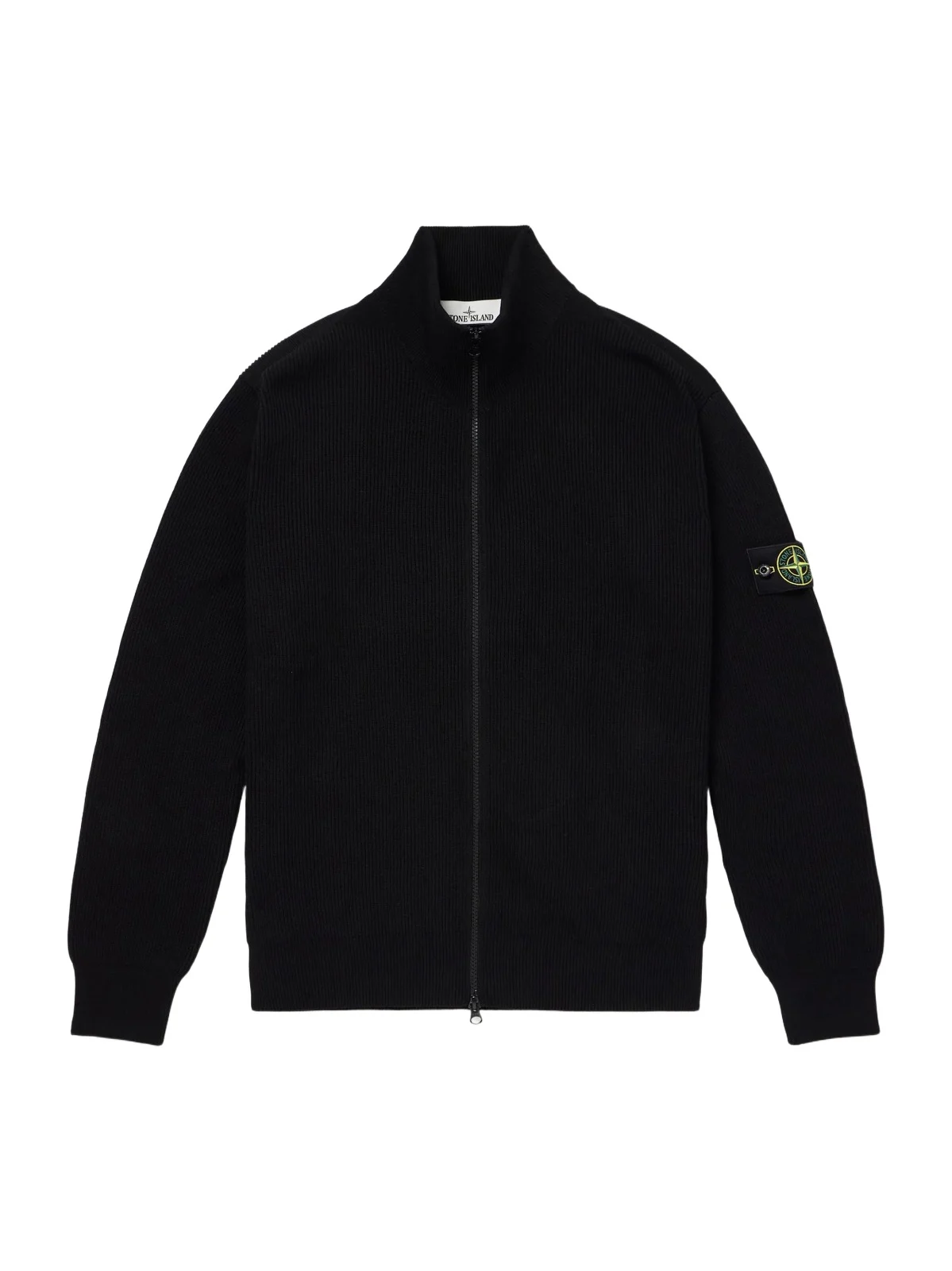 Ribbed Organic Cotton Zip-Up Sweater - Men Ribbed Organic Cotton Zip-Up Sweater - Men