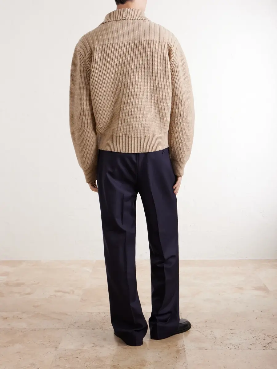 Dries Van Noten Ribbed Wool Cardigan - Men | Thumbnail 4