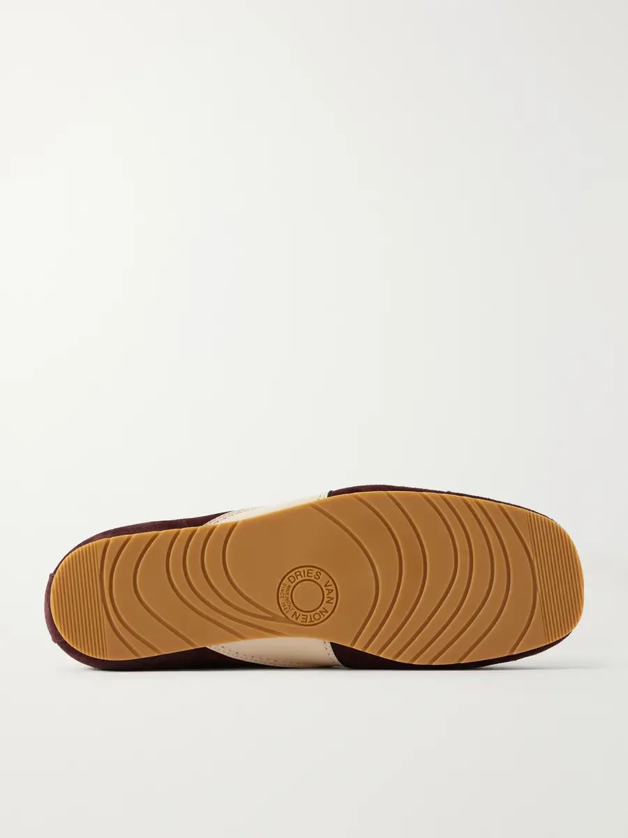 Dries Van Noten Leather-Trimmed Suede Sneakers - Men | Thumbnail 3 Dries Van Noten Leather-Trimmed Suede Sneakers - Men | Thumbnail 3