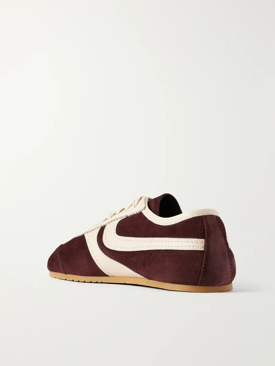 Dries Van Noten Leather-Trimmed Suede Sneakers - Men | Thumbnail 4 Dries Van Noten Leather-Trimmed Suede Sneakers - Men | Thumbnail 4