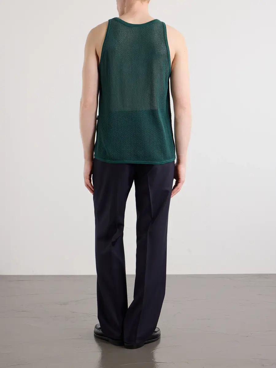 Aimé Leon Dore Open-Knit Cotton Tank Top - Men | Thumbnail 4 Aimé Leon Dore Open-Knit Cotton Tank Top - Men | Thumbnail 4