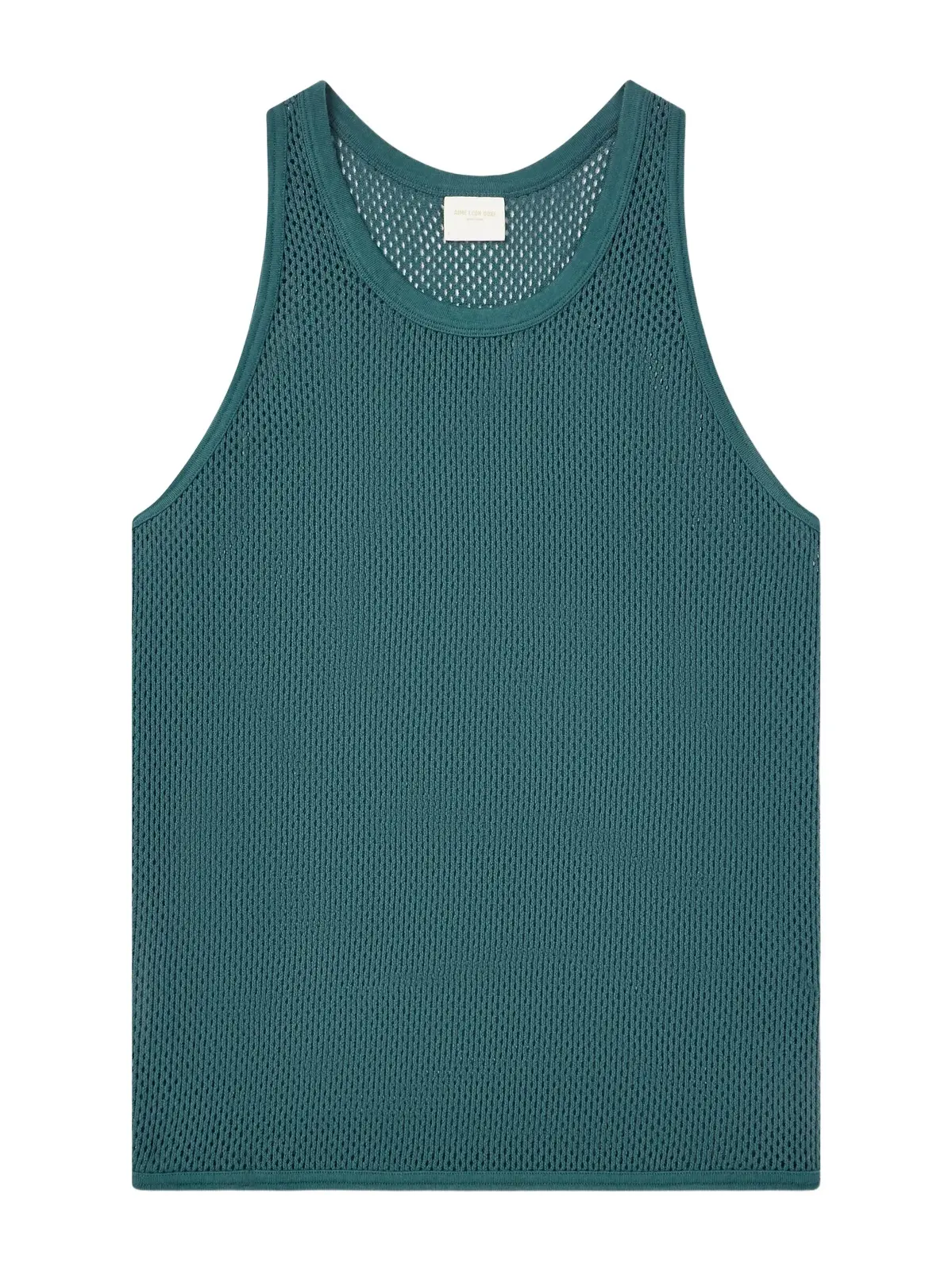 Open-Knit Cotton Tank Top - Men Open-Knit Cotton Tank Top - Men