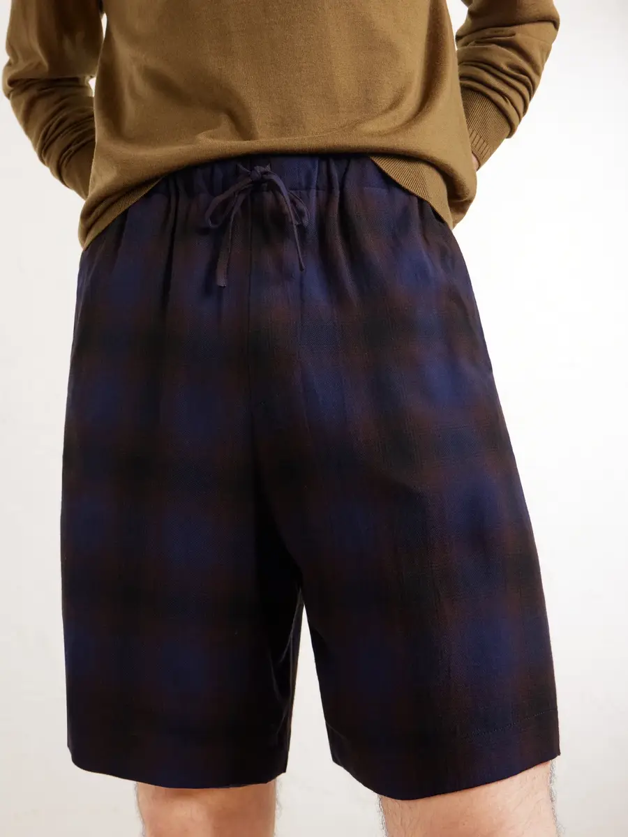 Dries Van Noten Wide-Leg Checked Twill Shorts - Men | Thumbnail 5 Dries Van Noten Wide-Leg Checked Twill Shorts - Men | Thumbnail 5