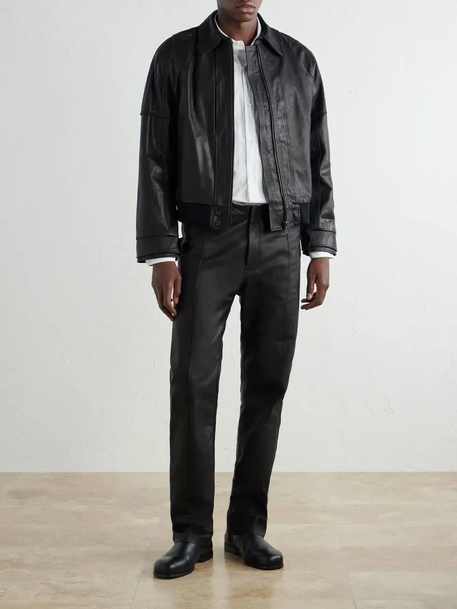 ADON Leather Bomber Jacket - Men | Thumbnail 2 ADON Leather Bomber Jacket - Men | Thumbnail 2