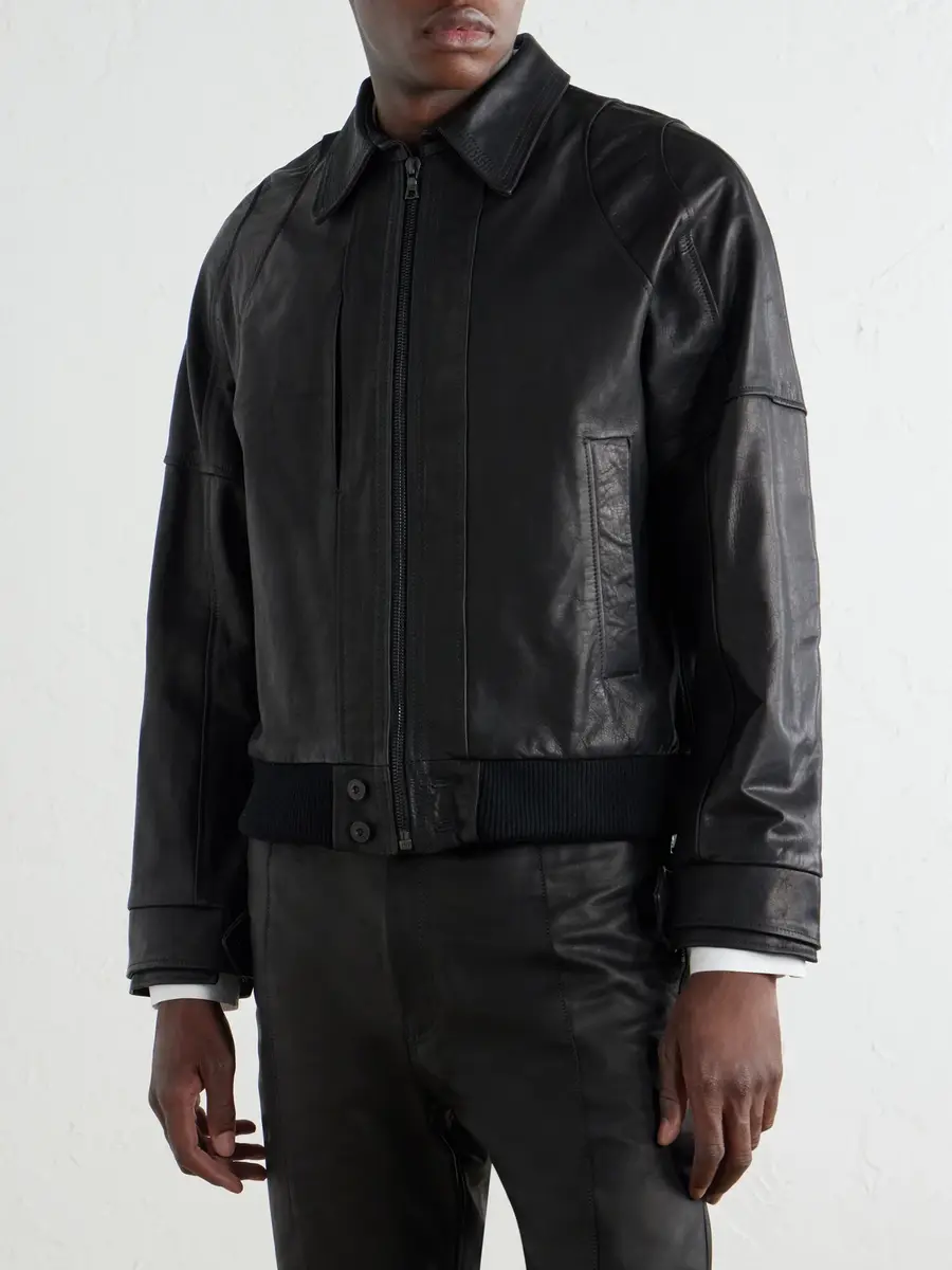 ADON Leather Bomber Jacket - Men | Thumbnail 3 ADON Leather Bomber Jacket - Men | Thumbnail 3