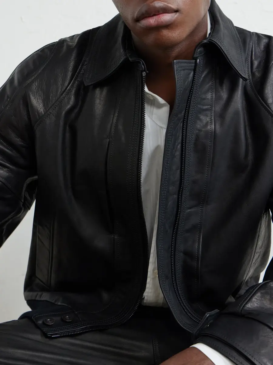 ADON Leather Bomber Jacket - Men | Thumbnail 5 ADON Leather Bomber Jacket - Men | Thumbnail 5