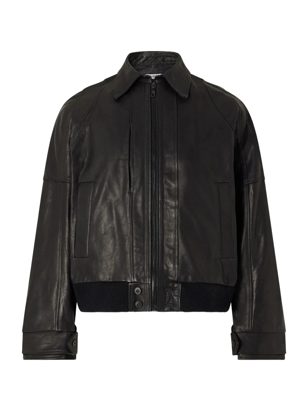 Leather Bomber Jacket - Men