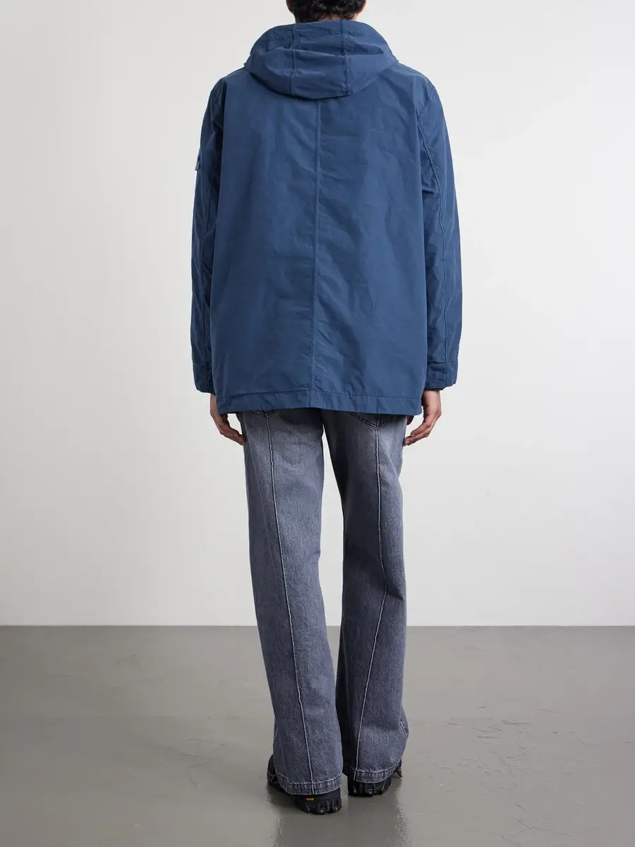 Stone Island STONE ISLAND GHOST David Garment-Dyed Canvas Hooded Parka - Men | Thumbnail 4