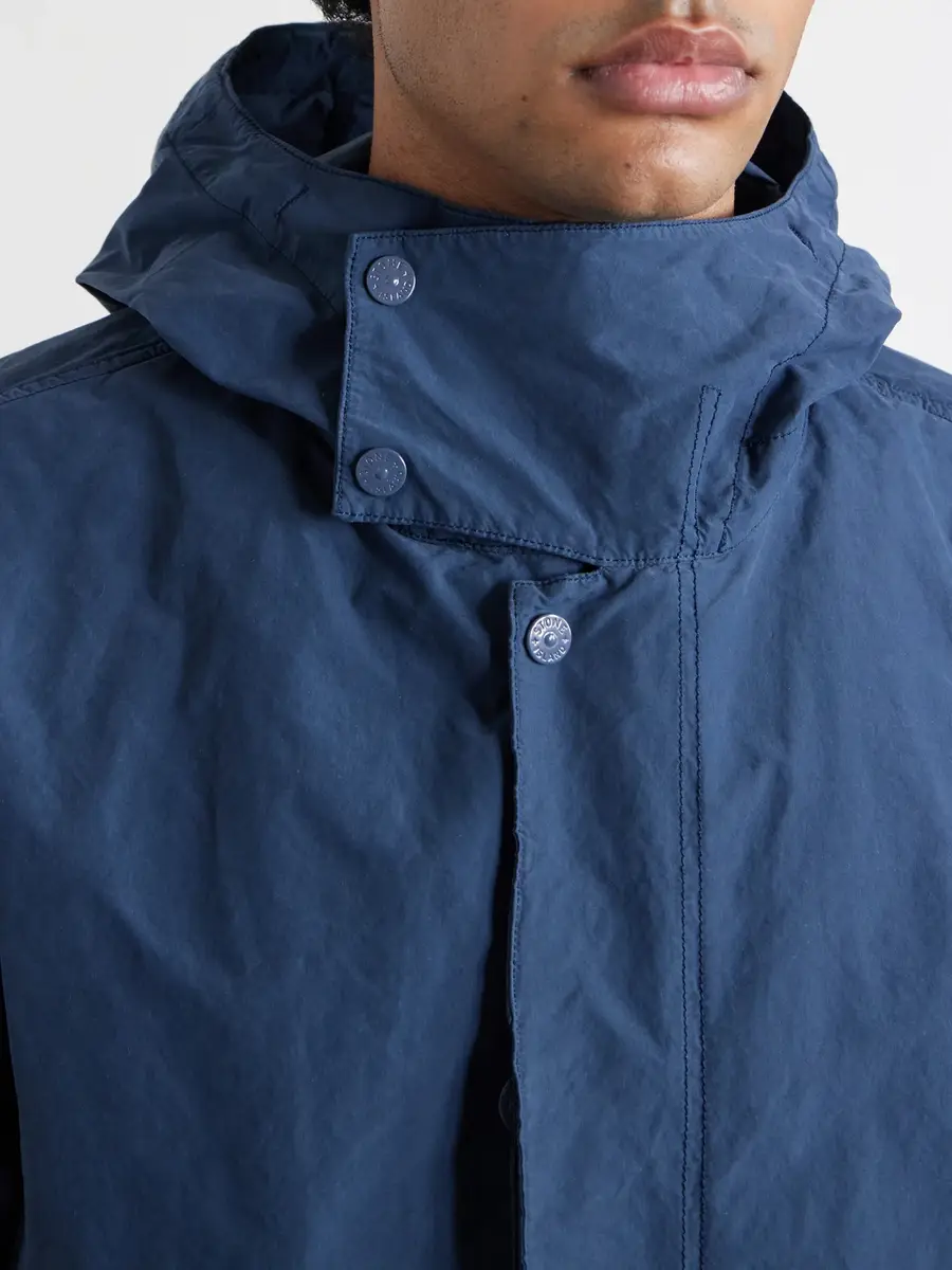 Stone Island STONE ISLAND GHOST David Garment-Dyed Canvas Hooded Parka - Men | Thumbnail 5