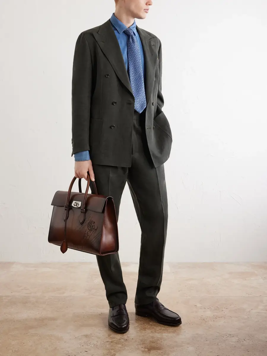 Berluti E'Mio Venezia Leather Briefcase - Men | Thumbnail 2