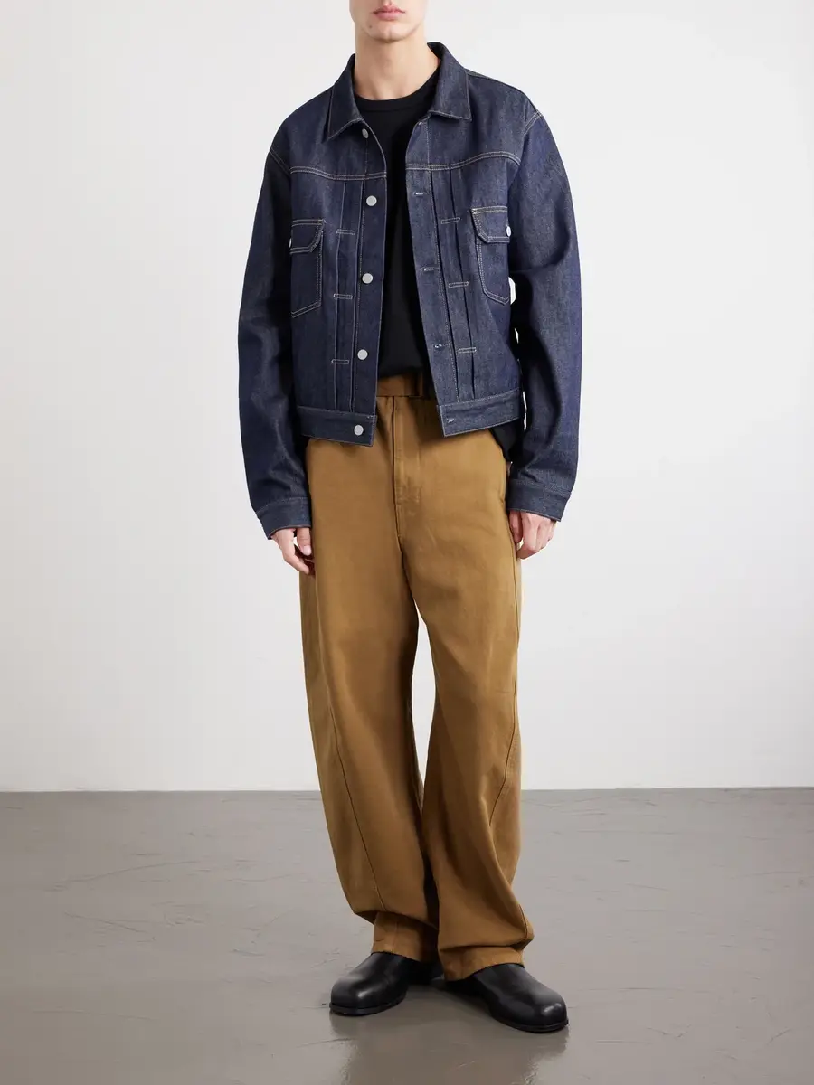 Lemaire Straight-Leg Belted Cotton-Twill Trousers - Men | Thumbnail 2 Lemaire Straight-Leg Belted Cotton-Twill Trousers - Men | Thumbnail 2