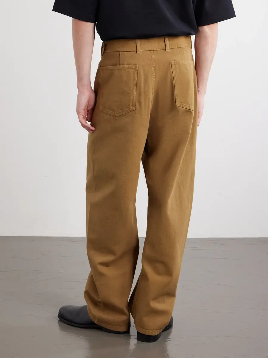 Lemaire Straight-Leg Belted Cotton-Twill Trousers - Men | Thumbnail 4 Lemaire Straight-Leg Belted Cotton-Twill Trousers - Men | Thumbnail 4