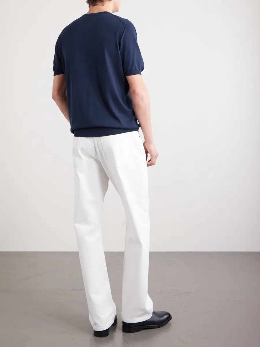 Kiton Knitted Cotton T-Shirt - Men | Thumbnail 4 Kiton Knitted Cotton T-Shirt - Men | Thumbnail 4
