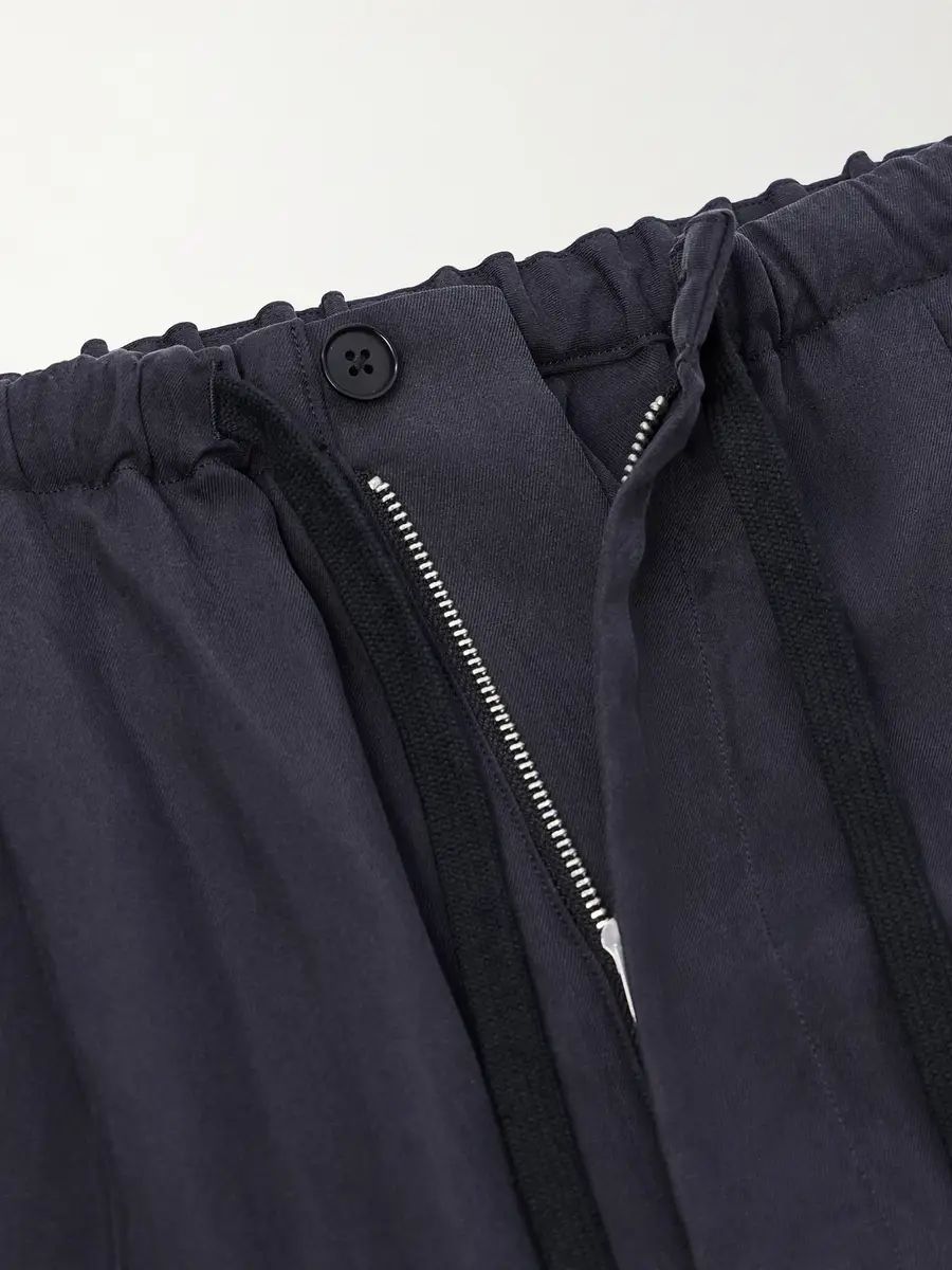 Kaptain Sunshine Straight-Leg Silk-Gabardine Drawstring Trousers - Men | Thumbnail 6
