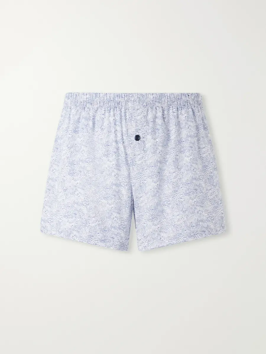 Zimmerli Printed Cotton-Satin Boxer Briefs - Men | Thumbnail 2 Zimmerli Printed Cotton-Satin Boxer Briefs - Men | Thumbnail 2