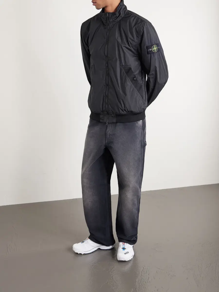Stone Island Crinkled Recycled-Nylon Jacket - Men | Thumbnail 2 Stone Island Crinkled Recycled-Nylon Jacket - Men | Thumbnail 2