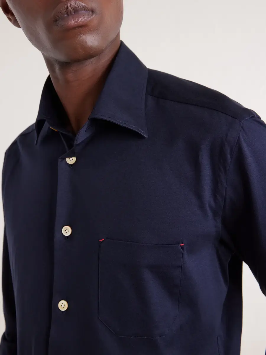 Kiton Cotton-Jersey Shirt - Men | Thumbnail 5 Kiton Cotton-Jersey Shirt - Men | Thumbnail 5