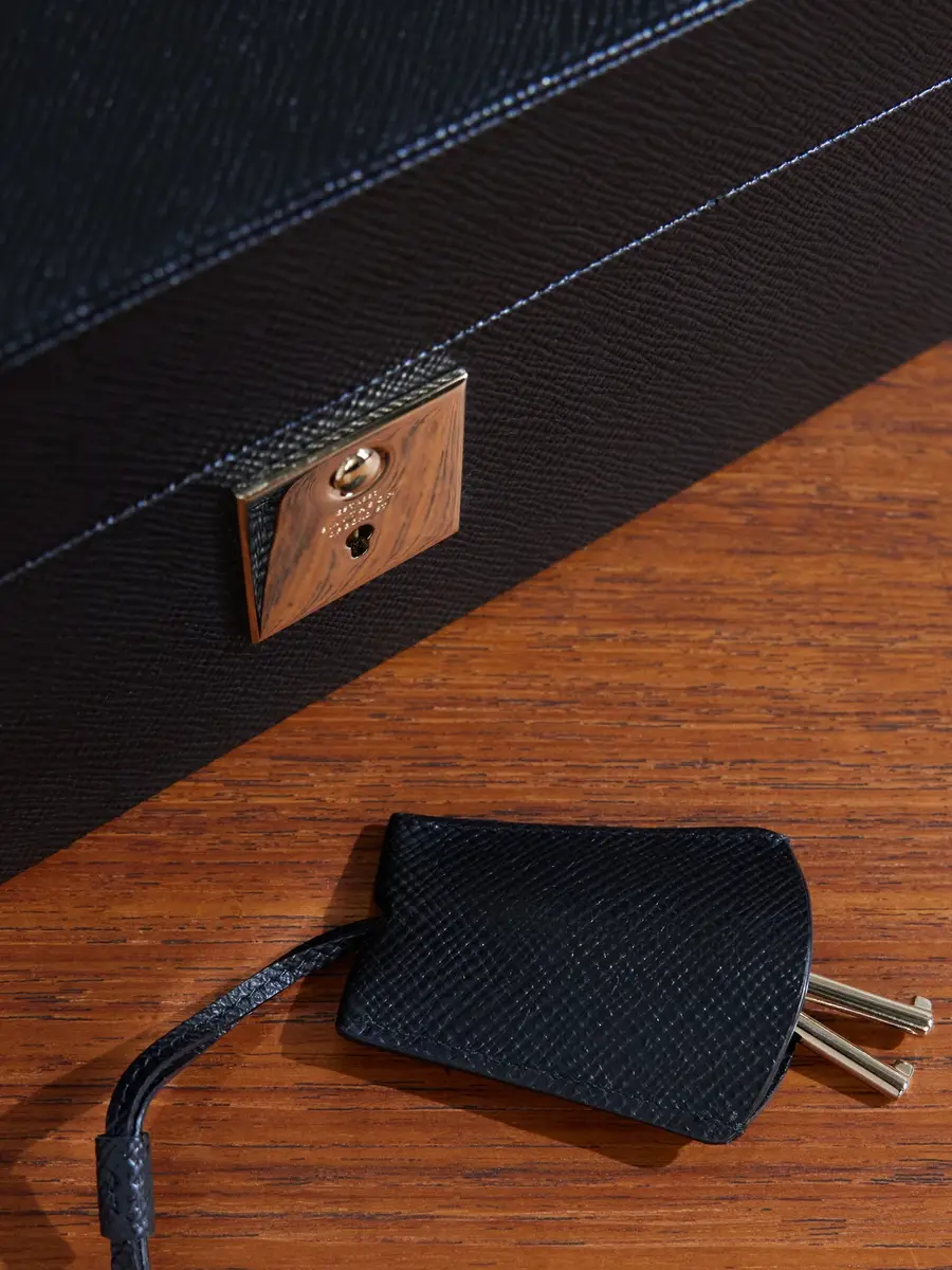 Smythson Panama Cross-Grain Leather Jewellery Box - Men | Thumbnail 4 Smythson Panama Cross-Grain Leather Jewellery Box - Men | Thumbnail 4