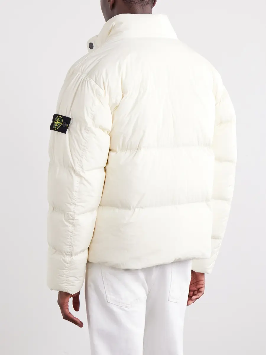 Stone Island Quilted Garment-Dyed Recycled Crinkle Reps NY Shell Down Jacket - Men | Thumbnail 4 Stone Island Quilted Garment-Dyed Recycled Crinkle Reps NY Shell Down Jacket - Men | Thumbnail 4