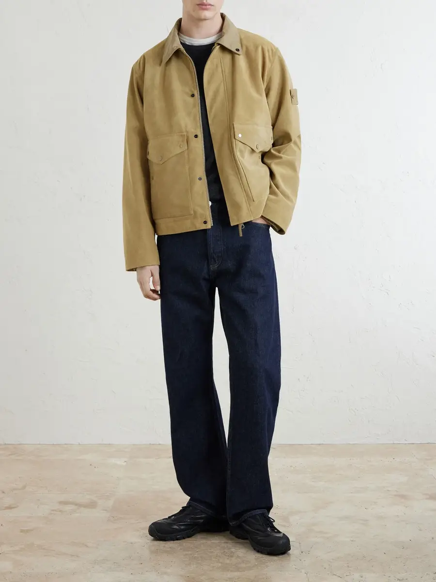 Stone Island GHOST Split-Leather Jacket - Men | Thumbnail 2