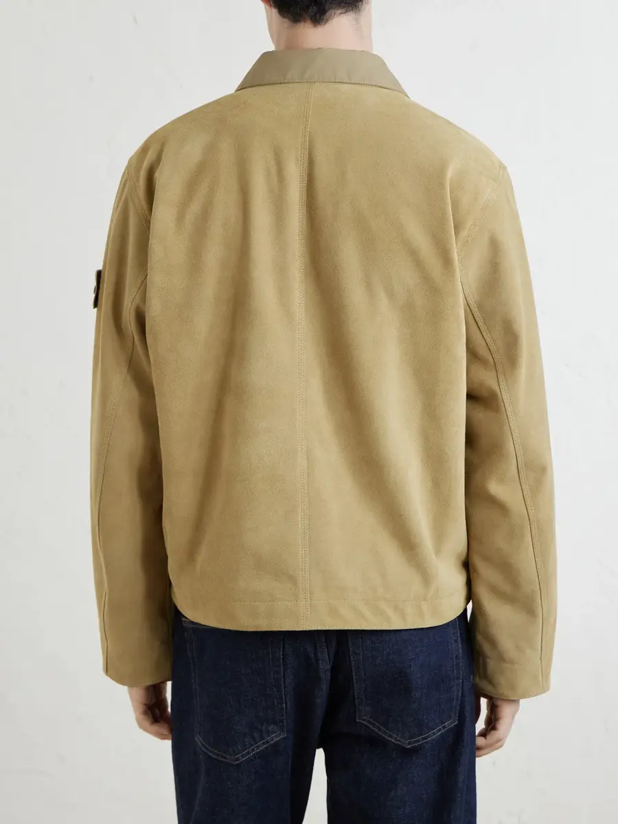 Stone Island GHOST Split-Leather Jacket - Men | Thumbnail 4