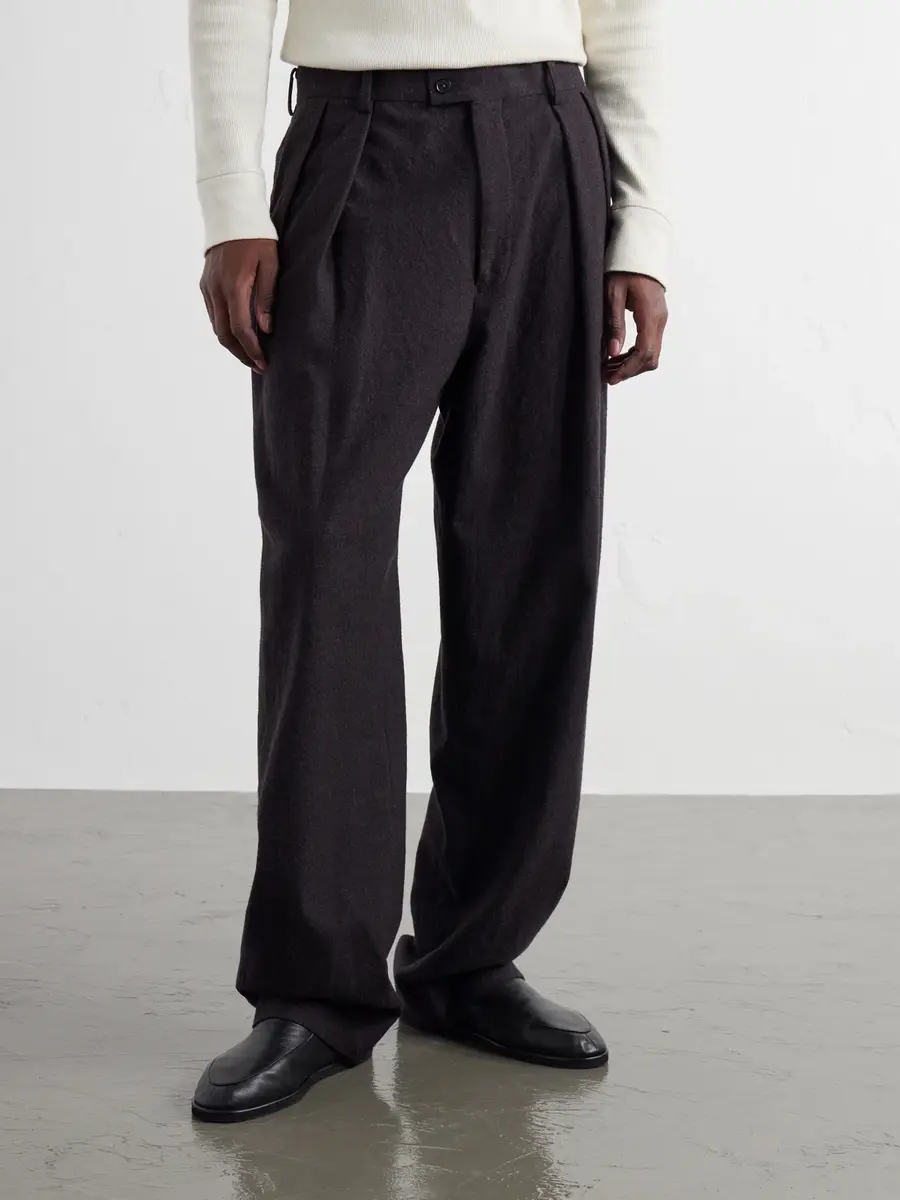 Kaptain Sunshine Straight-Leg Pleated Wool Trousers - Men | Thumbnail 3 Kaptain Sunshine Straight-Leg Pleated Wool Trousers - Men | Thumbnail 3