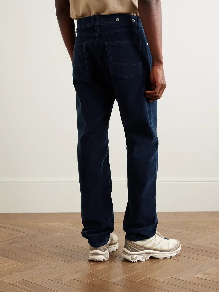 Stone Island DENIM Straight-Leg Cotton-Blend Corduroy Trousers - Men | Thumbnail 4 Stone Island DENIM Straight-Leg Cotton-Blend Corduroy Trousers - Men | Thumbnail 4