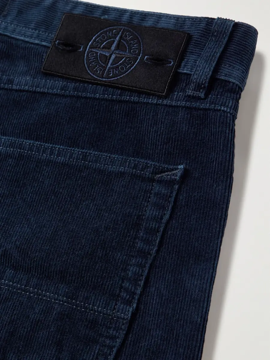 Stone Island DENIM Straight-Leg Cotton-Blend Corduroy Trousers - Men | Thumbnail 5 Stone Island DENIM Straight-Leg Cotton-Blend Corduroy Trousers - Men | Thumbnail 5