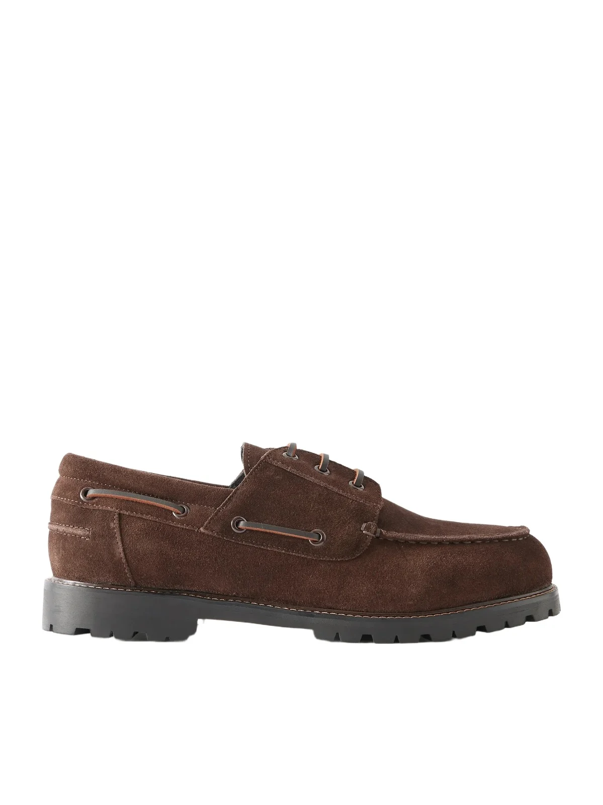 Studio Nicholson Lace-Up Boat Suede Shoes - Men