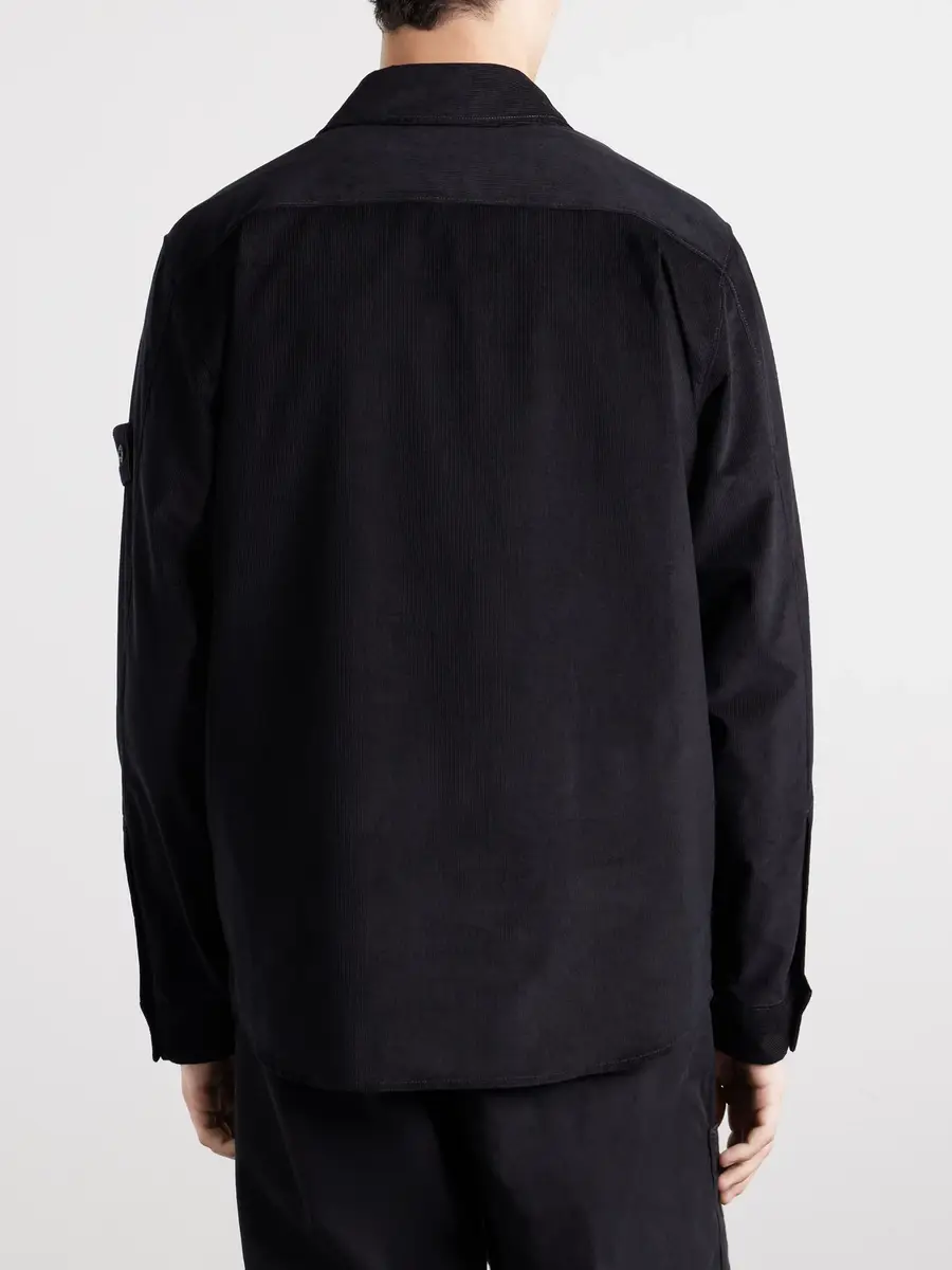 Stone Island Cotton Micro-Corduroy Shirt - Men | Thumbnail 4 Stone Island Cotton Micro-Corduroy Shirt - Men | Thumbnail 4