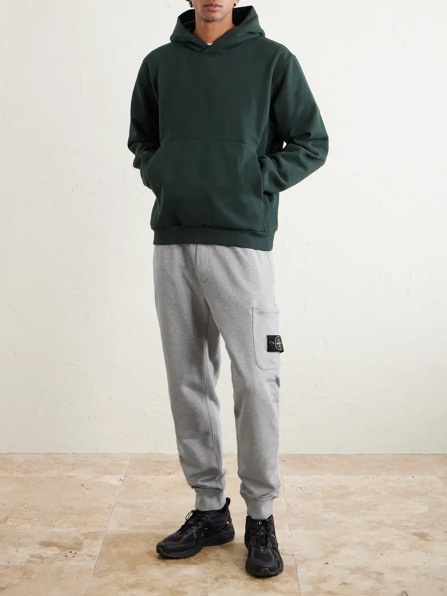 Stone Island Organic Cotton-Jersey Sweatpants - Men | Thumbnail 2 Stone Island Organic Cotton-Jersey Sweatpants - Men | Thumbnail 2