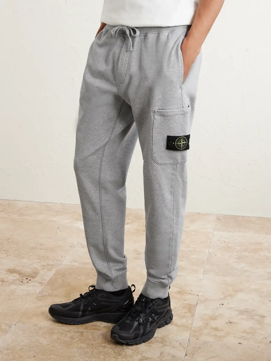 Stone Island Organic Cotton-Jersey Sweatpants - Men | Thumbnail 3 Stone Island Organic Cotton-Jersey Sweatpants - Men | Thumbnail 3