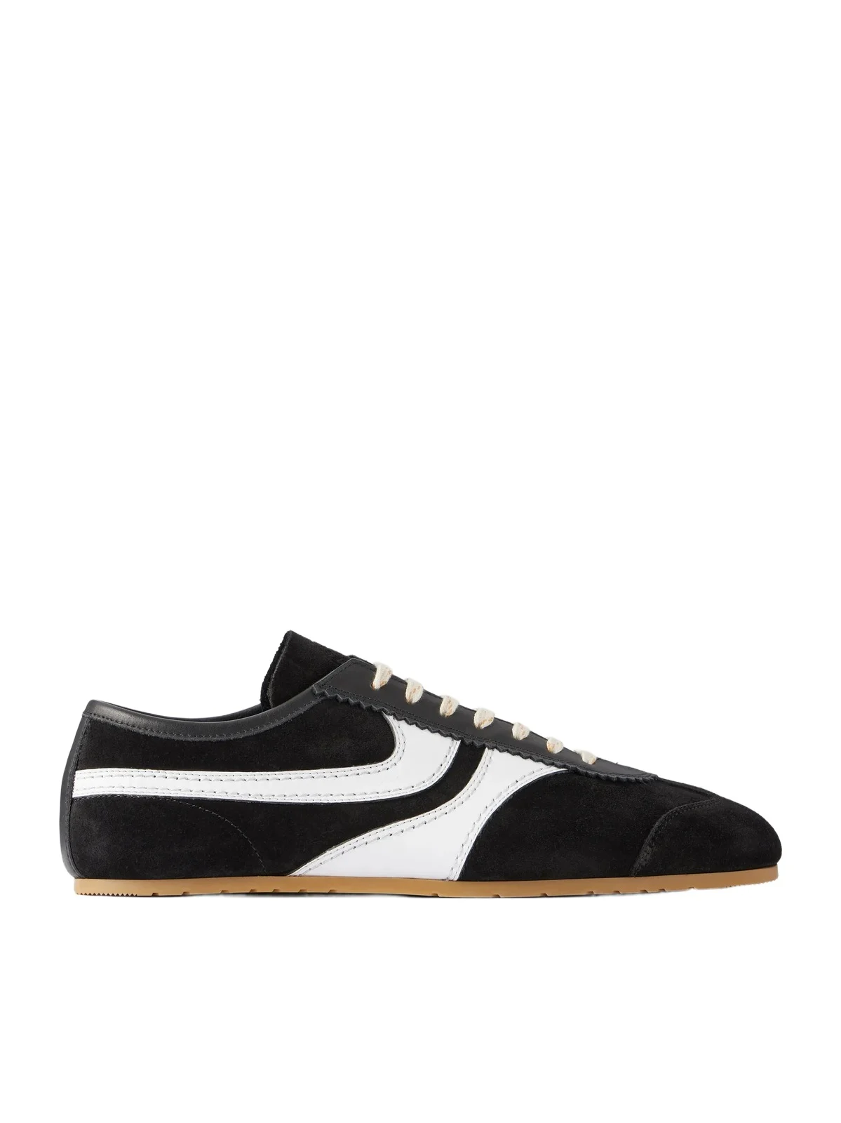 Dries Van Noten Leather-Trimmed Suede Sneakers - Men