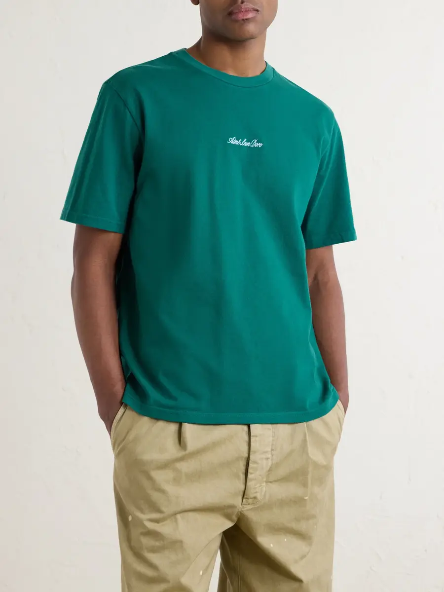 Aimé Leon Dore Logo-Embroidered Cotton-Jersey T-Shirt - Men | Thumbnail 3 Aimé Leon Dore Logo-Embroidered Cotton-Jersey T-Shirt - Men | Thumbnail 3