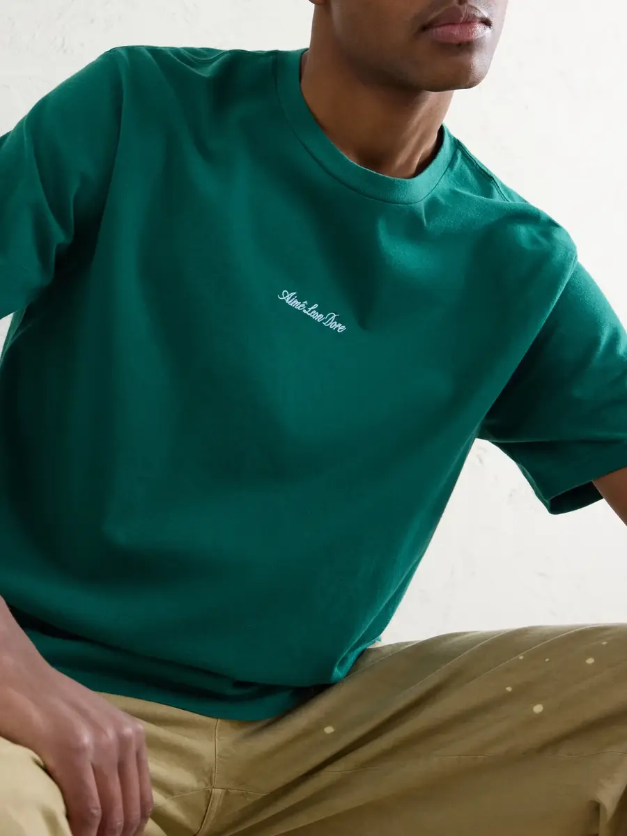 Aimé Leon Dore Logo-Embroidered Cotton-Jersey T-Shirt - Men | Thumbnail 5 Aimé Leon Dore Logo-Embroidered Cotton-Jersey T-Shirt - Men | Thumbnail 5
