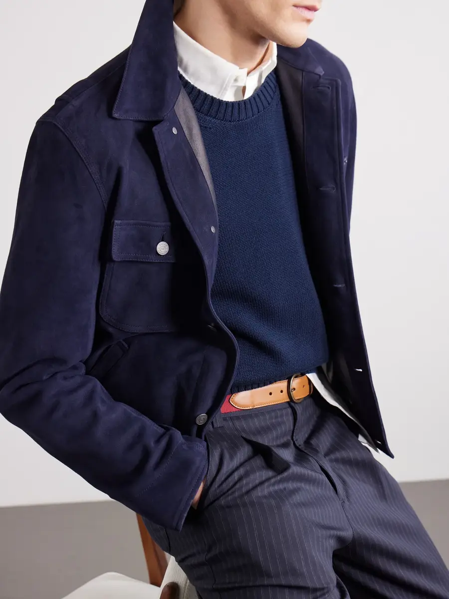 Anderson & Sheppard Cotton Sweater - Men | Thumbnail 5 Anderson & Sheppard Cotton Sweater - Men | Thumbnail 5